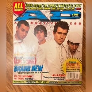 ALTERNATIVE PRESS MAGAZINE featuring Brand New Issue 198 from Jan 2005